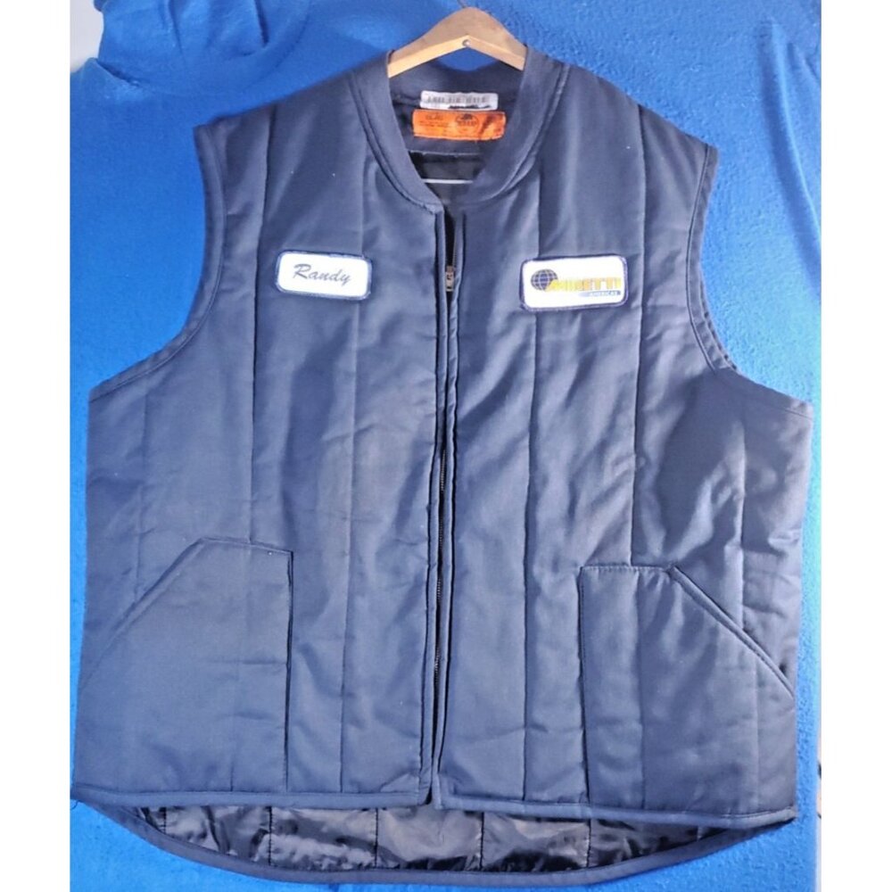 Red Kap Vest Men's XXL Blue Insulated Work Mechanic Full Zip Uniform Mieretti - Picture 7 of 11